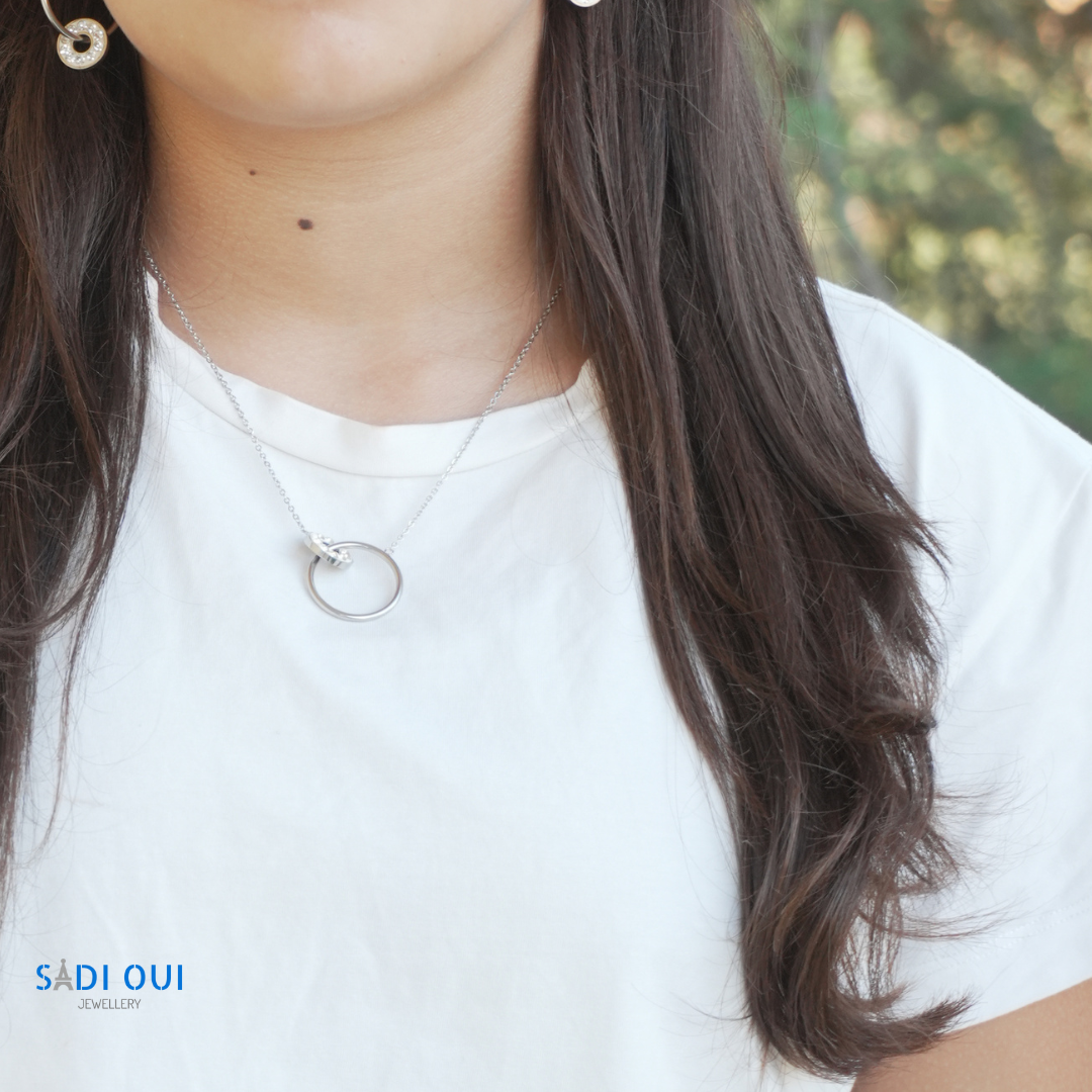 Colar Loop em Aço Inoxidável | SADI OUI Jewellery
