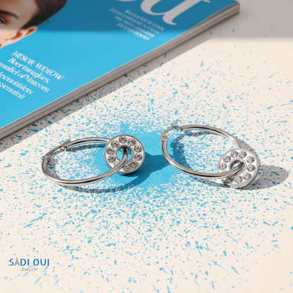 Brincos Loop em Aço Inoxidável | SADI OUI Jewellery