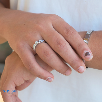 Anel Loop em Aço Inoxidável | SADI OUI Jewellery