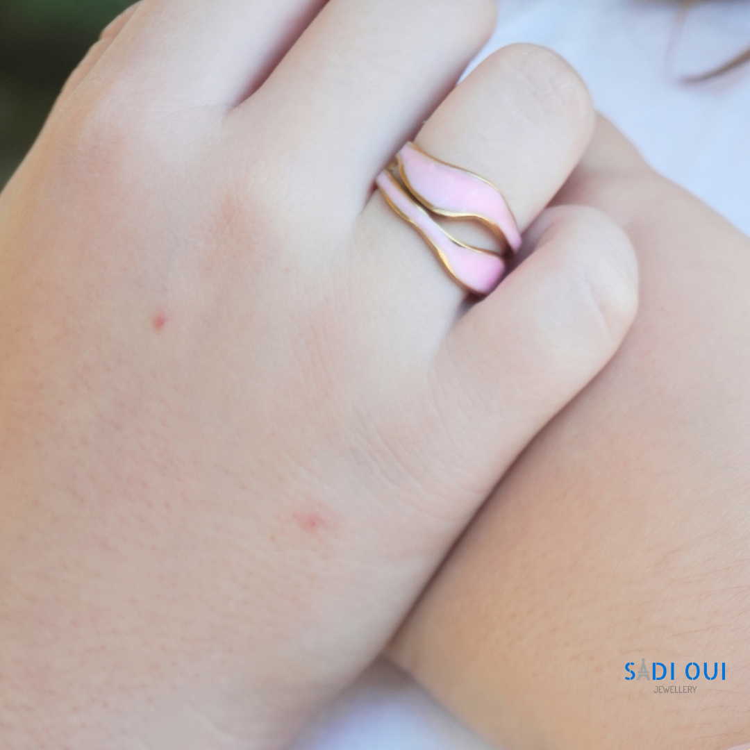 Bague rose de Paris