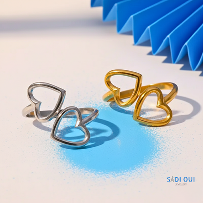 Anel Open Heart em Aço Inoxidável | SADI OUI Jewellery