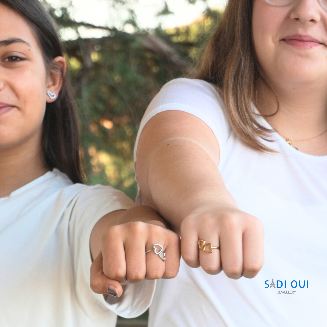 Anel Open Heart em Aço Inoxidável | SADI OUI Jewellery