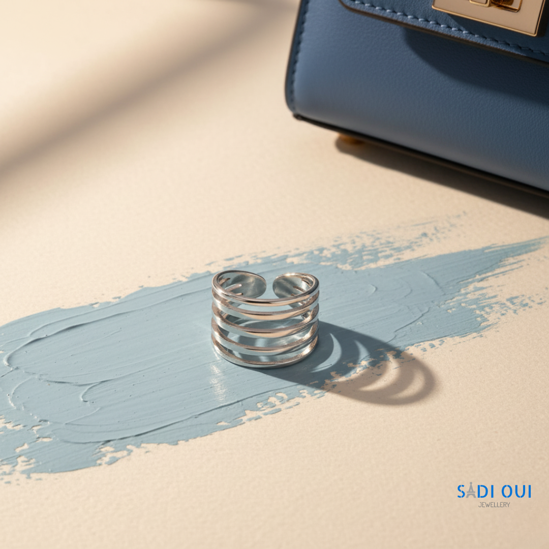 Anel Bold em Aço Inoxidável | SADI OUI Jewellery