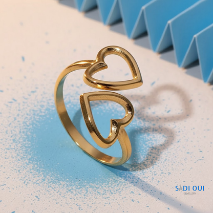 Anel Open Heart em Aço Inoxidável | SADI OUI Jewellery