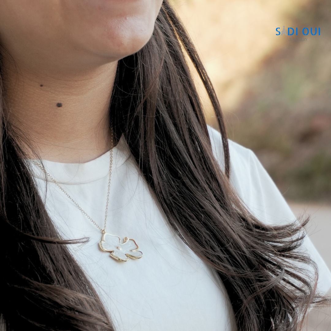 Colar Bloom em Aço Inoxidável | SADI OUI Jewellery